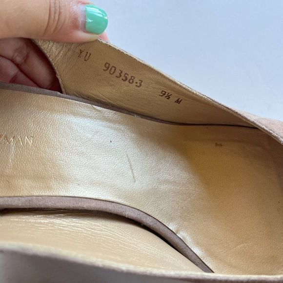 Stuart Weitzman Slingback Sandals‎ Womens 9.5M Tan - Picture 3 of 6